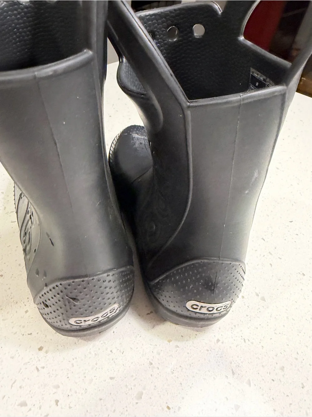 CROCS Kids Black Waterproof Pull-On Rain Boots